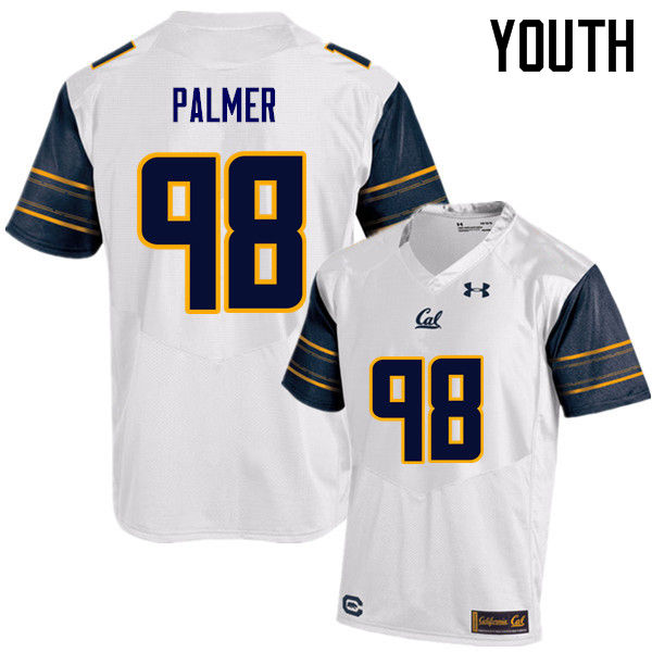 Youth #98 Chris Palmer Cal Bears (California Golden Bears College) Football Jerseys Sale-White